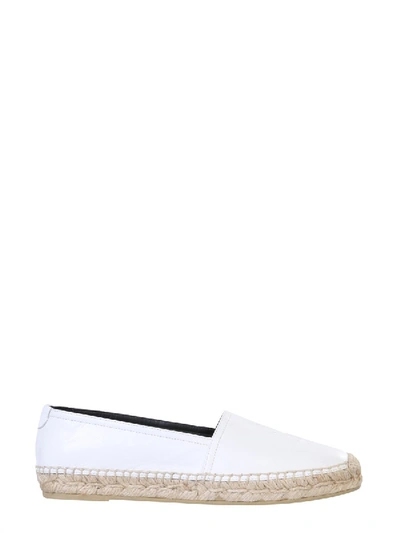 Shop Saint Laurent Monogram Espadrilles In White