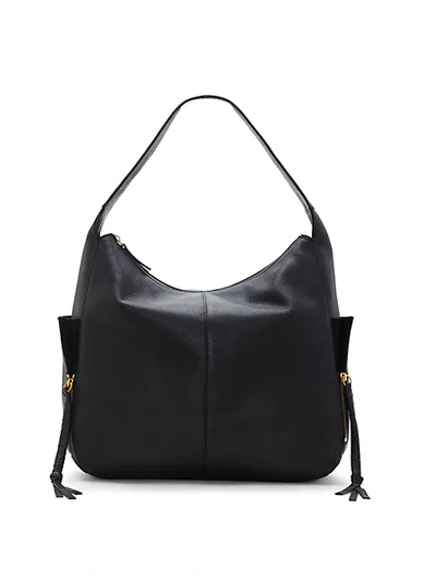 Shop Vince Camuto Cory Leather Hobo In Black