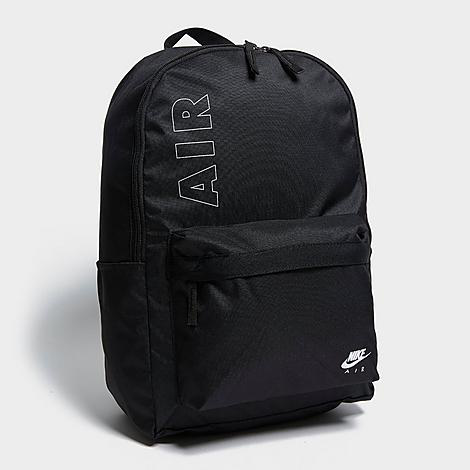 nike air heritage backpack in black