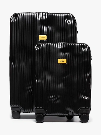 Shop Crash Baggage Black Stripe Cabin Suitcase Set