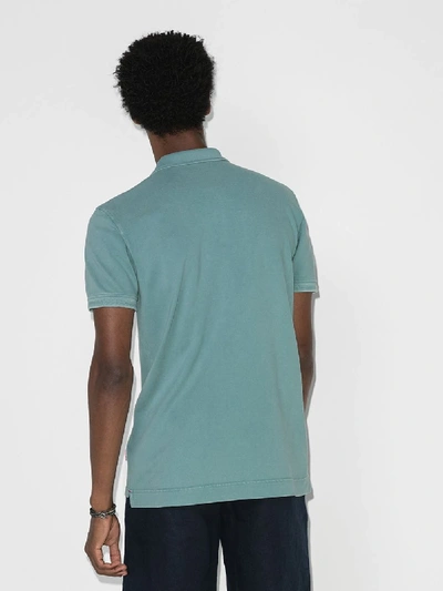 Shop Orlebar Brown Jarrett Washed Cotton Polo Shirt In Blue