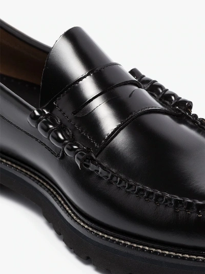 G.h. Bass & Co. Weejuns 90s Larson Polished-leather Penny Loafers In Black