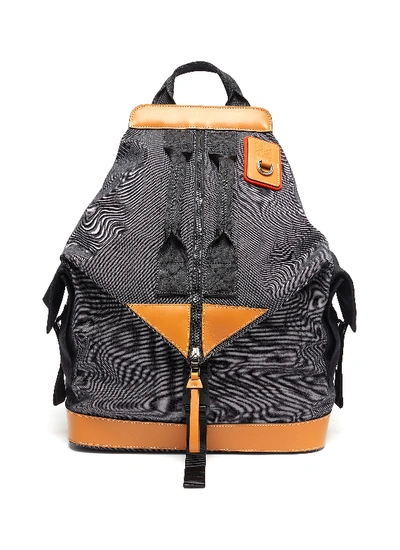 Shop Loewe Eye//nature Panelled Convertible Backpack In Grey