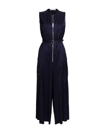 Shop Victoria Beckham Jumpsuit/one Piece In Dark Blue