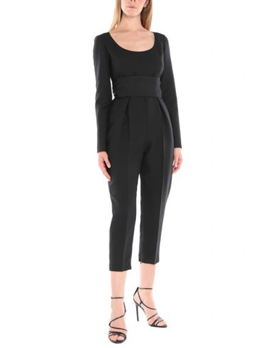Shop Stella Mccartney Woman Jumpsuit Black Size 4-6 Wool, Viscose