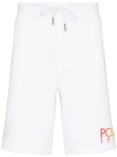 Shop Polo Ralph Lauren Magic Logo-print Shorts In White