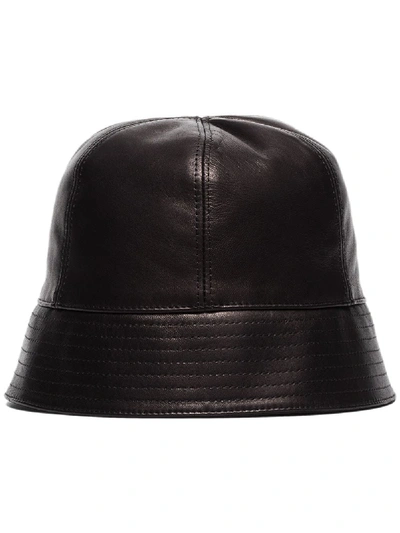 Shop Loewe Zip-detail Bucket Hat In Black