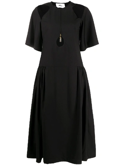 Shop Atu Body Couture Cut-out Midi Dress In Black