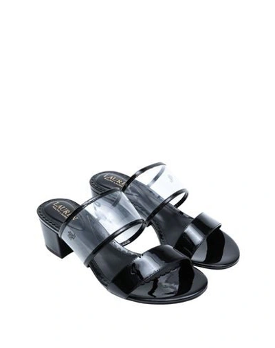 Shop Lauren Ralph Lauren Sandals In Black