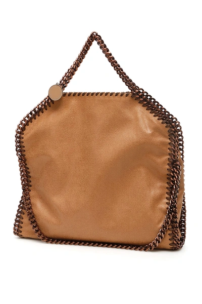 Shop Stella Mccartney Falabella 3 Chain Bag In New Camel