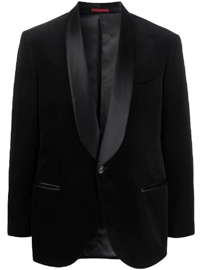 Shop Brunello Cucinelli Velvet Dinner Jacket In Black