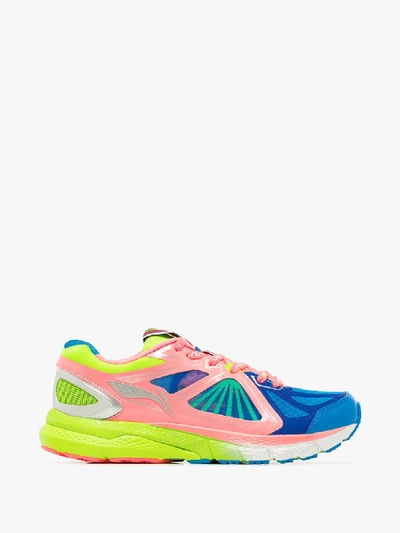 Shop Li-ning Multicoloured Fusion Rider Ace Sneakers In Blue