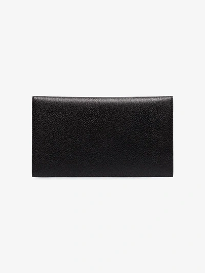 Shop Saint Laurent Black Uptown Leather Clutch Bag