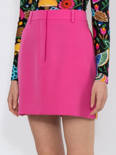 Shop Calvin Klein 205w39nyc Side-stripe Mini Skirt Pink