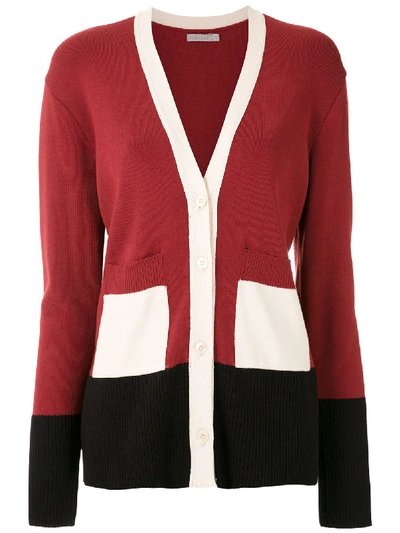 Shop Alcaçuz Pasadena Knit Cardigan In Red