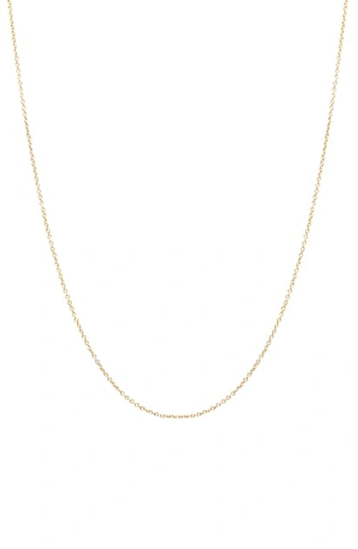 Shop Zoë Chicco 14k Gold Cable Chain Necklace In Yellow Gold