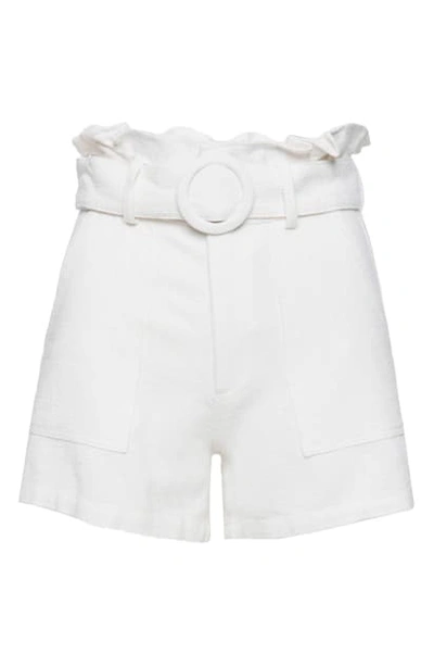 Shop Blanknyc Paperbag Waist Shorts In Little White Lies