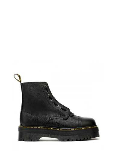dr martens sinclair black leather zip chunky platform boots