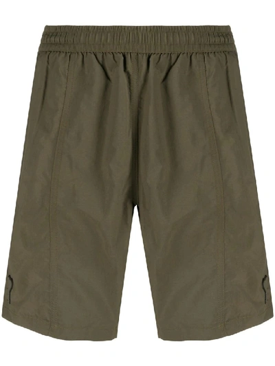 Shop Ami Alexandre Mattiussi Ami De Coeur Long Swim Shorts In Green