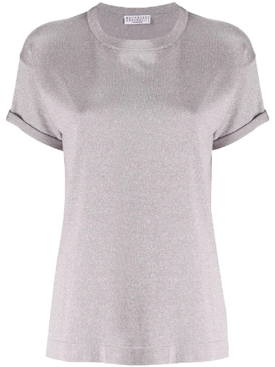 Shop Brunello Cucinelli Relaxed Fit T-shirt In Purple