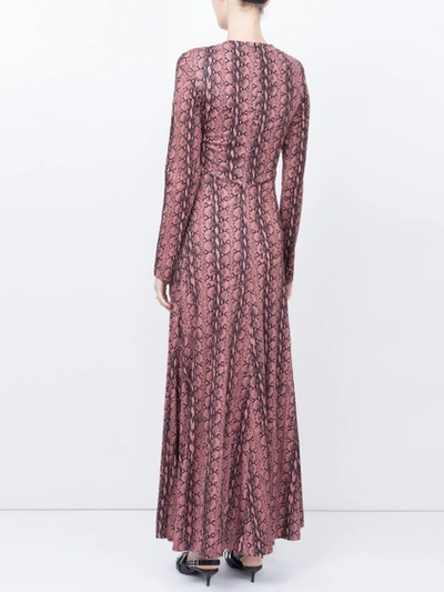 Shop Alexa Chung Snake Print Maxi Dress