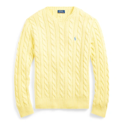 Polo Ralph Lauren Cable-knit Cotton Sweater In Fall Yellow
