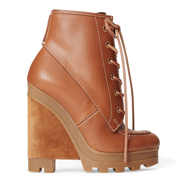 ralph lauren wedge boots
