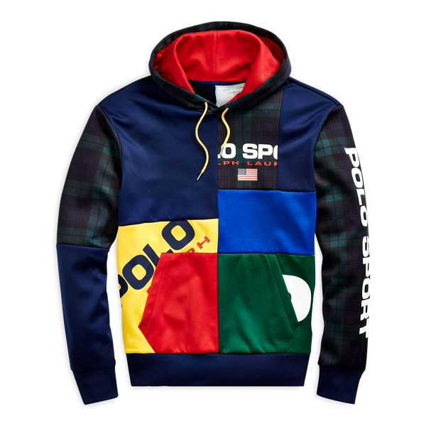 polo ralph lauren patchwork fleece jogger