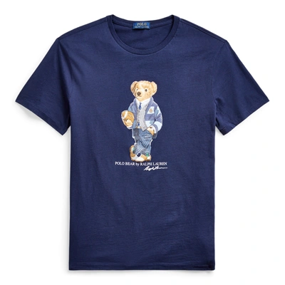 Shop Polo Ralph Lauren Classic Fit Polo Bear T-shirt In Cruise Navy