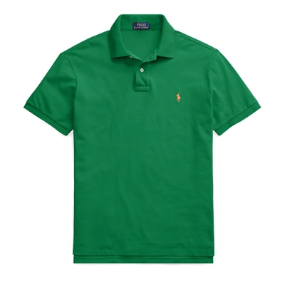 Shop Polo Ralph Lauren Classic Fit Mesh Polo Shirt In Green