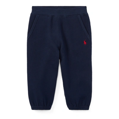 Shop Ralph Lauren Cotton-blend-fleece Pant In Cruise Navy