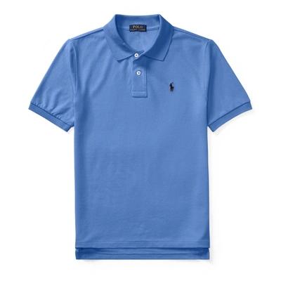 Polo Ralph Lauren Short-sleeve Logo Embroidery Polo Shirt In Blue