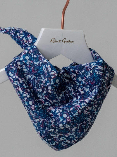 Shop Robert Graham Bandana Face Mask In Paisley Blue