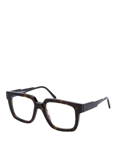 Shop Kuboraum K3 Tortoise Eyeglasses In Brown