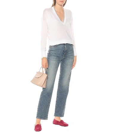Tod's Gommino Suede Loafers In Pink