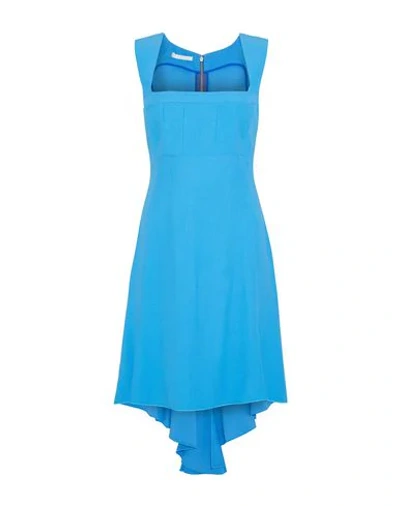 Shop Antonio Berardi Short Dresses In Sky Blue