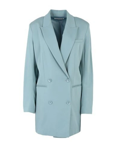 Shop Liviana Conti Full-length Jacket In Sky Blue