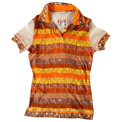 Pre-owned Jean Paul Gaultier Orange Cotton  Top