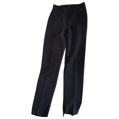 Pre-owned Ermanno Scervino Black Trousers