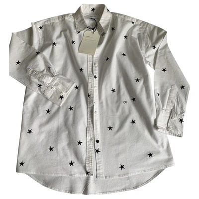 Pre-owned Current Elliott White Cotton  Top