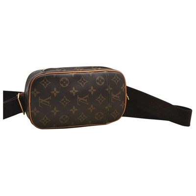 Pre-owned Louis Vuitton Brown Cloth Handbag