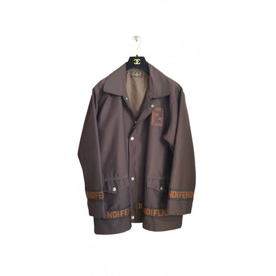 Pre-owned Fendi Jacket In Brown