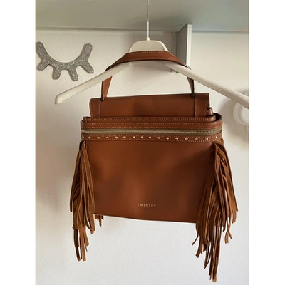 Pre-owned Twinset Camel Leather Handbag