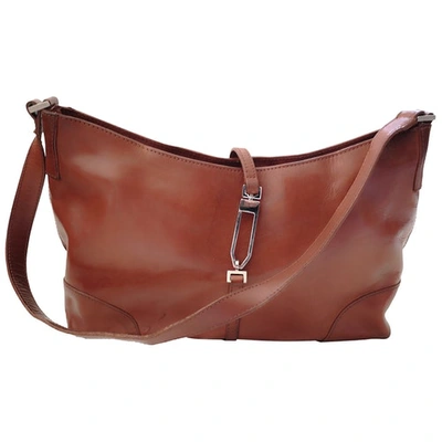 Pre-owned Karen Millen Leather Handbag In Brown