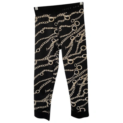 Pre-owned Juicy Couture Black Polyester Trousers