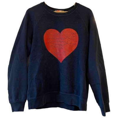 Pre-owned Msgm Sweatshirt In Blue