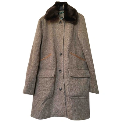 Pre-owned Lauren Ralph Lauren Brown Wool Coat