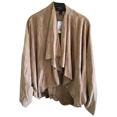 Pre-owned Ralph Lauren Beige Suede Leather Jacket