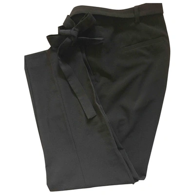 Pre-owned Gerard Darel Straight Pants In Black