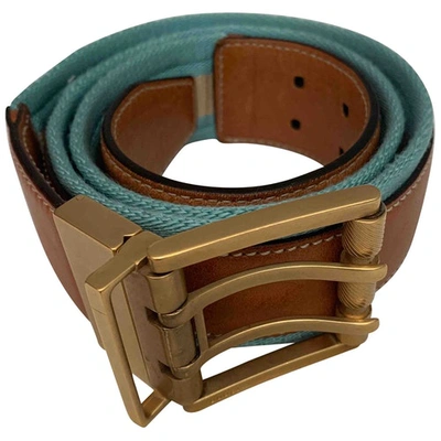 Pre-owned Gucci Camel Leather Belt